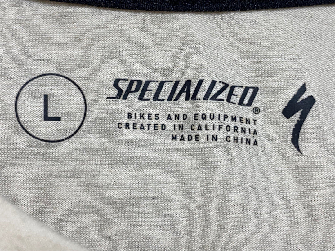 JP807 スペシャライズド SPECIALIZED 長袖 Tシャツ ベージュ L