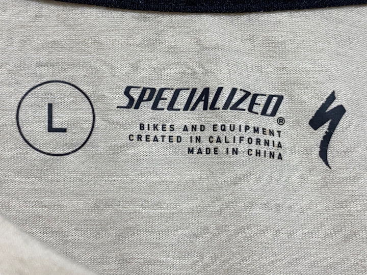 JP807 スペシャライズド SPECIALIZED 長袖 Tシャツ ベージュ L