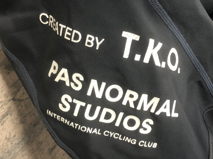 JD866 パスノーマルスタジオ PAS NORMAL STUDIOS T.K.O. ビブショーツ グレー S 裏起毛 ※スレ