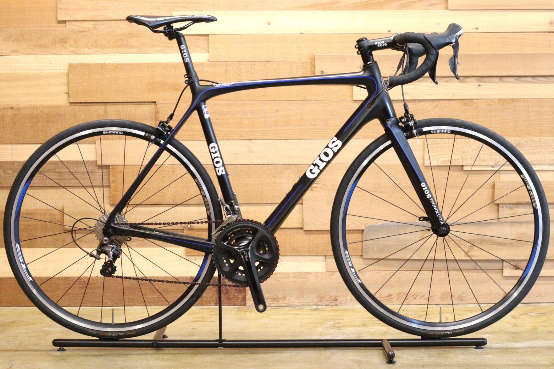 GIOS ロードバイク カーボン ブラック TORNADO SHIMANO105 ジオス GIOS トルナード TORNADO 2016 55サイズ シマノ 105 5800