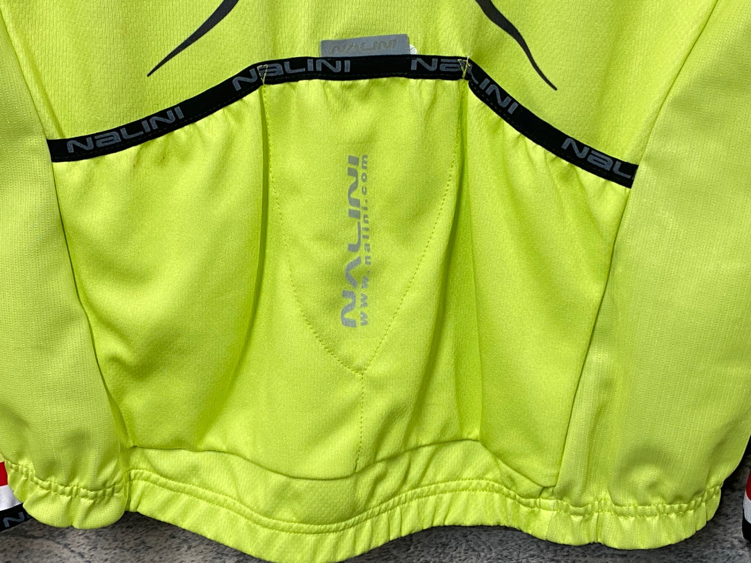 KD352 ナリーニ NALINI 着脱式 半袖/長袖 サイクルジャージ 黄 M