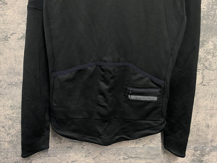 JS591 ラファ Rapha LONG SLEEVE JERSEY 長袖 サイクルジャージ 黒 S