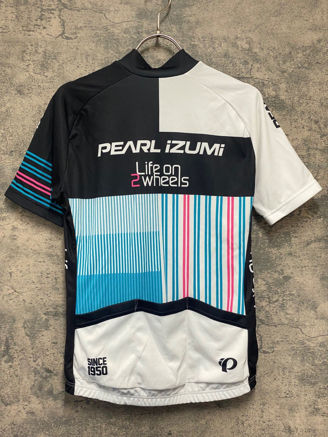 KL673 パールイズミ PEARL iZUMi 半袖 サイクルジャージ 白黒 L レディース