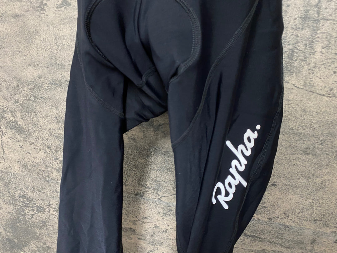 JY681 ラファ Rapha CLASSIC WINTER TIGHTS WITH PAD ビブタイツ 黒 L 裏起毛