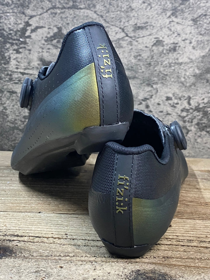 JX859 フィジーク fizik TEMPO OVERCURVE R4 IRIDESCENT ビンディングシューズ SPD-SL 緑 EU42 ※未使用