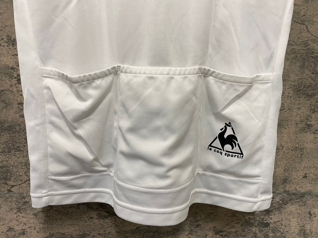 JP366 ルコックスポルティフ le coq sportif 半袖 サイクルジャージ 白 S