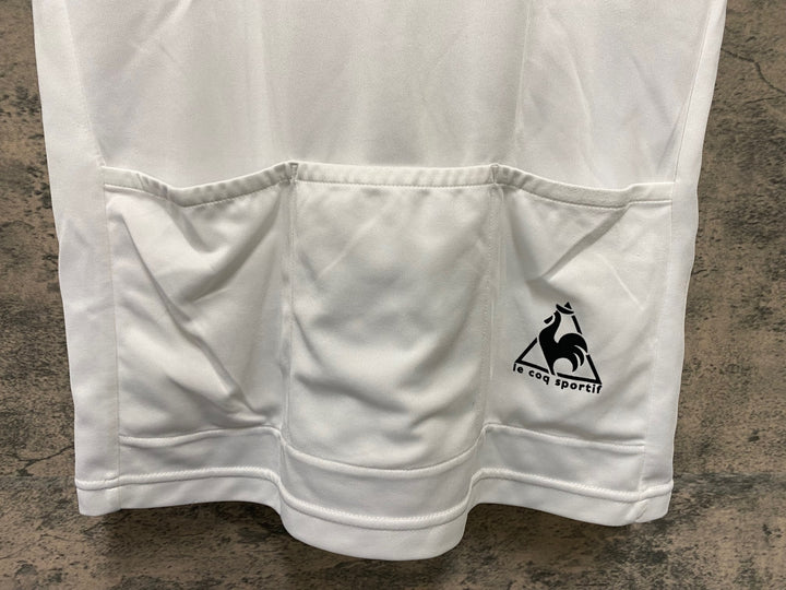 JP366 ルコックスポルティフ le coq sportif 半袖 サイクルジャージ 白 S