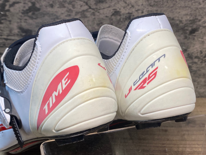 JR517 タイム TIME ULTEAM RS CARBON ビンディングシューズ 白 EU41.5