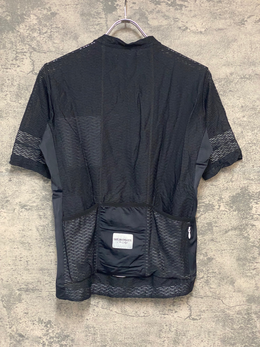 JY655 カフェドシクリステ CAFE DU CYCLISTE CHRISTELLE Man 半袖 サイクルジャージ 黒 M メッシュ