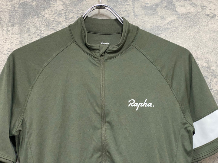 JJ321 ラファ Rapha CORE JERSEY 半袖サイクルジャージ 濃緑 S