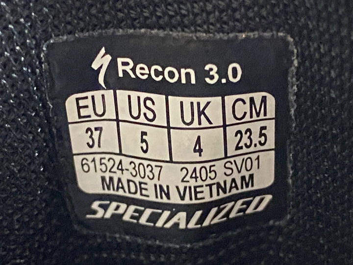 JM421 スペシャライズド SPECIALIZED RECON 3.0 MTB ビンディングシューズ 黒 EU37 SPD