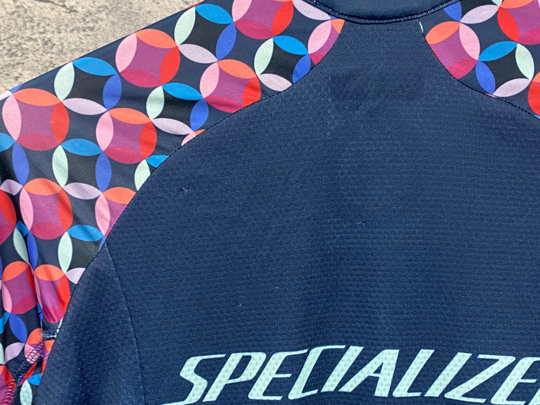 JV434 スペシャライズド SPECIALIZED 半袖 サイクルジャージ ネイビー XS