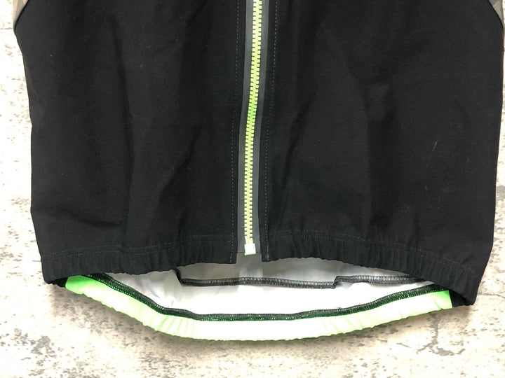 KP571 Q36.5 ジレ サイクルベスト 黒 カモフラ M 裏起毛