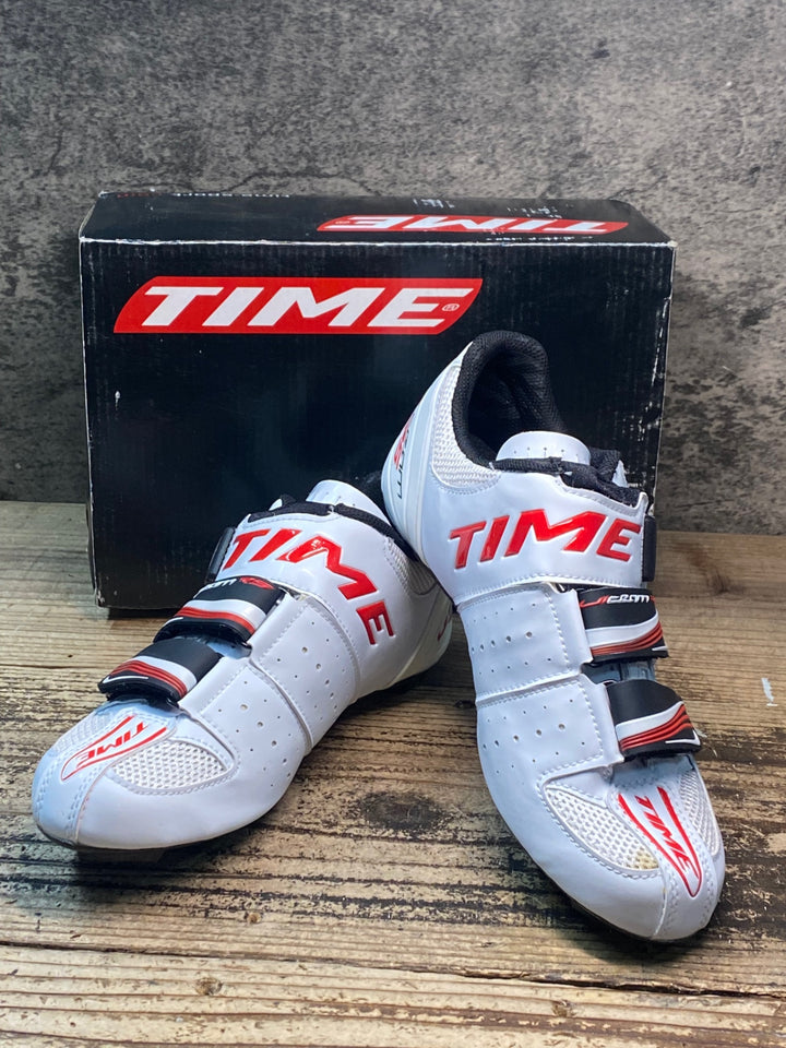 JR513 タイム TIME ULTEAM RS CARBON ビンディングシューズ 白 EU36