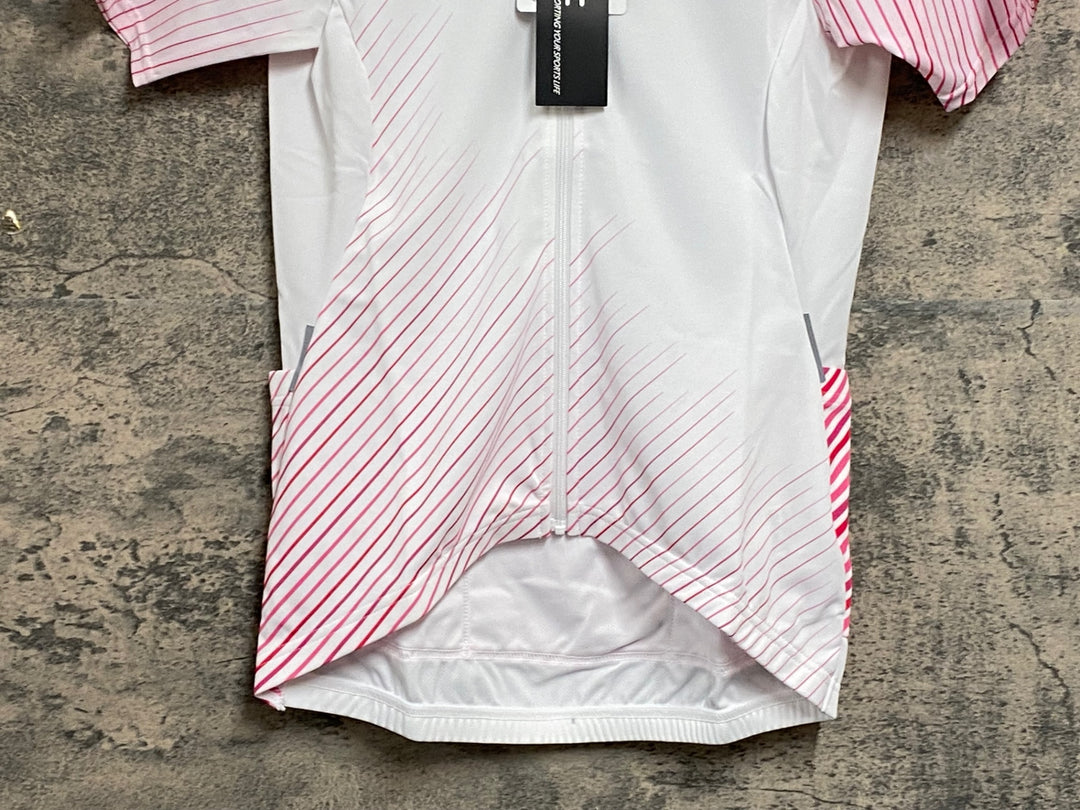 JW006 レリック reric Women's Himalia SS Jersey 半袖サイクルジャージ M 白 レディース