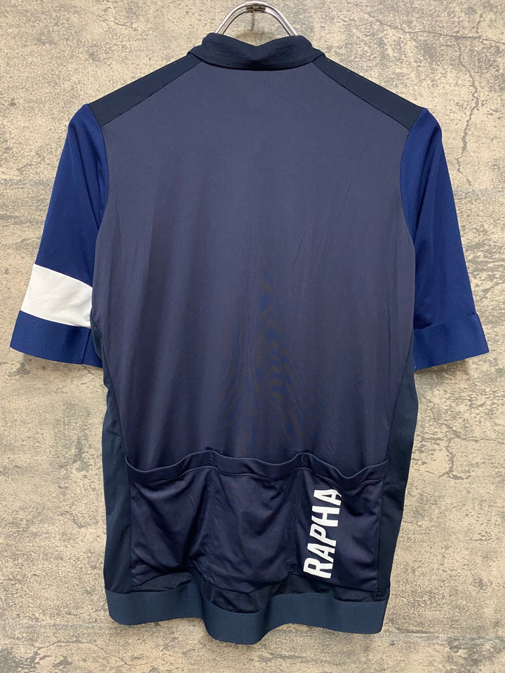 JQ002 ラファ Rapha PRO TEAM TRAINING JERSEY 半袖 サイクルジャージ ネイビー XL