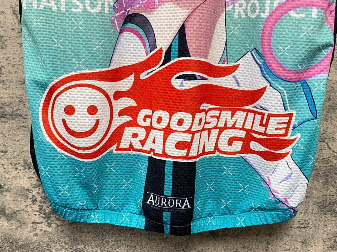 KI939 アウローラ AURORA Racing MIKU サイクルベスト ジレ 総柄 XL 2021Ver