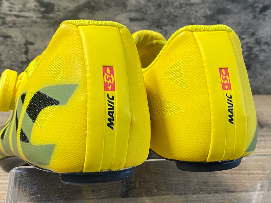 KH366 マヴィック MAVIC コスミック COSMIC SL ULTIMATE ビンディングシューズ EU41 1/3 26㎝ イエロー SPD-SL 未使用品