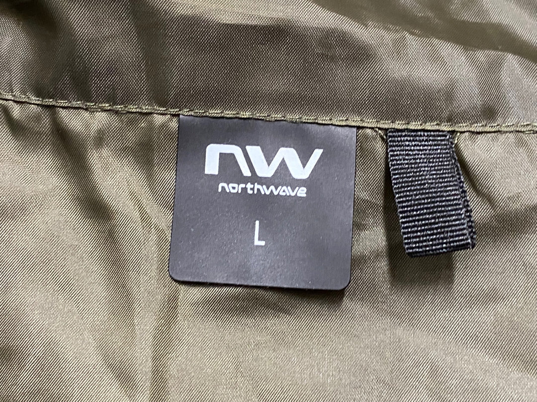 JO644 ノースウェーブ NORTHWAVE VORTEX 2 JACKET 長袖 ウィンドブレーカー カーキ L