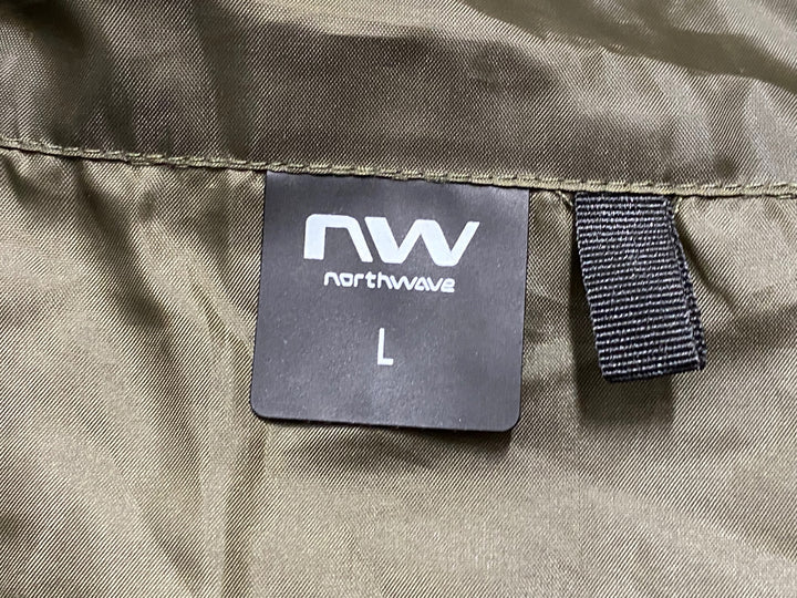 JO644 ノースウェーブ NORTHWAVE VORTEX 2 JACKET 長袖 ウィンドブレーカー カーキ L