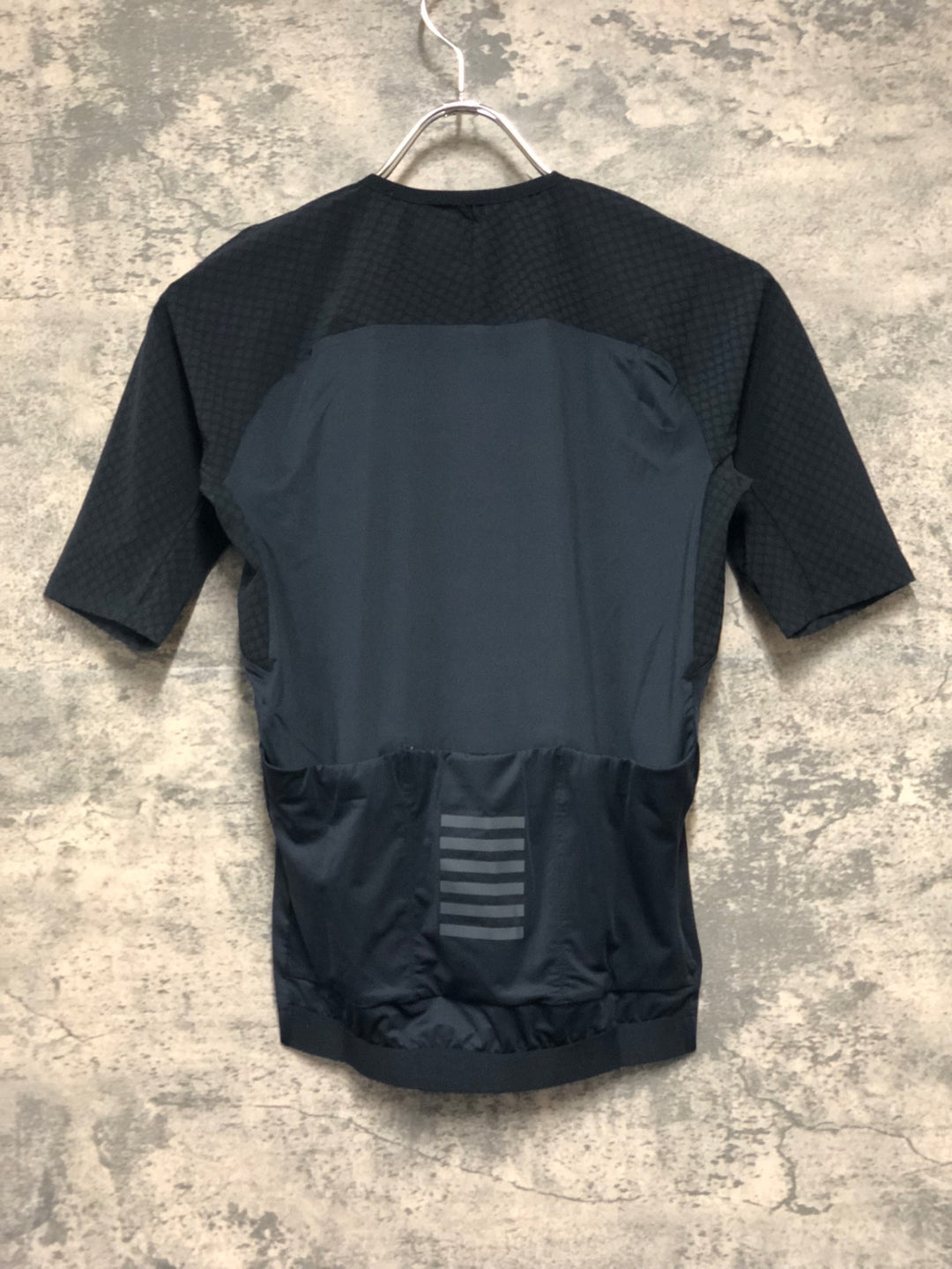 KM114 ラファ Rapha PRO TEAM AERO JERSEY 半袖 サイクルジャージ 黒 M ※襟ほつれ