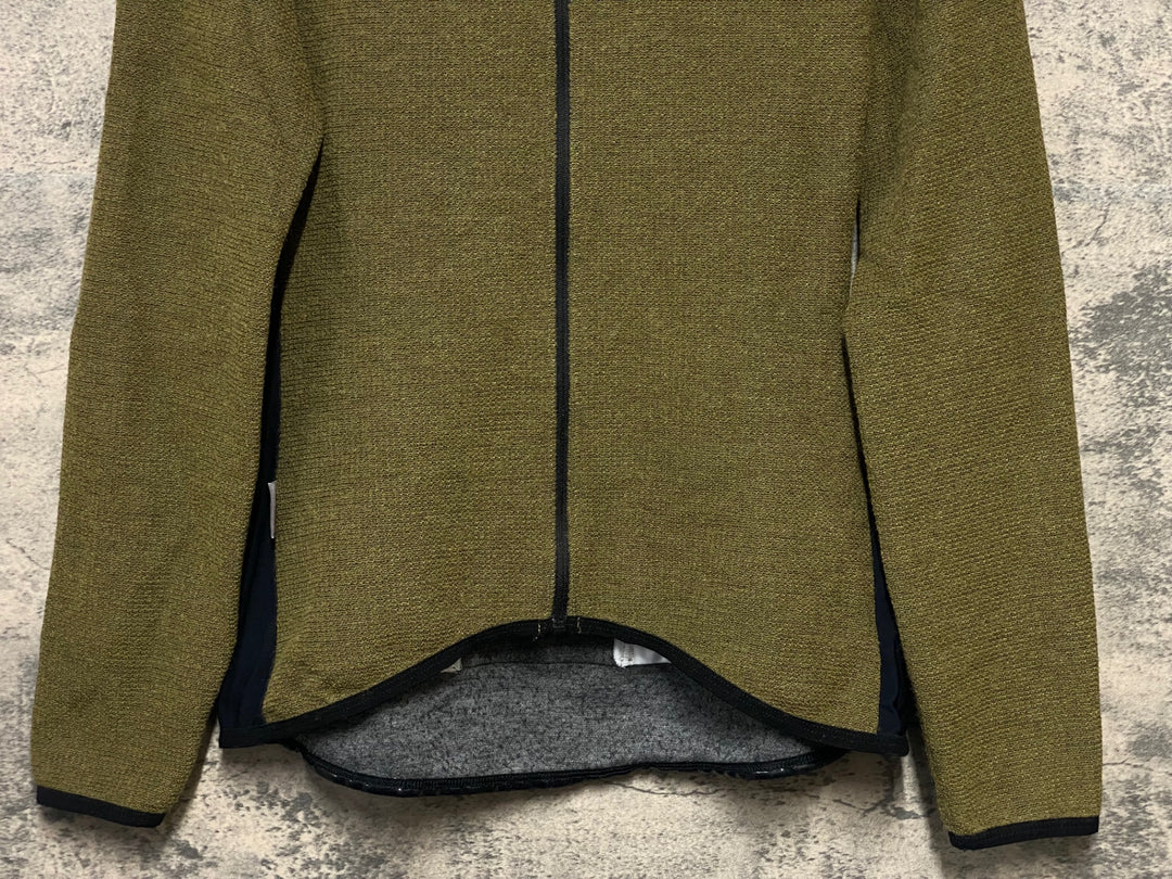 KN972 カフェドシクリステ cafe du cycliste MARGUERITE WOMEN 長袖 サイクルジャージ 黄土 L