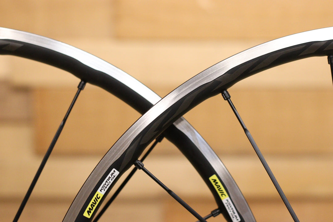 訳あり マヴィック MAVIC キシリウム KSYRIUM プロ PRO SL アルミ クリンチャー ホイールセット シマノ 11S/12S ナローリム 15C 【立川店】