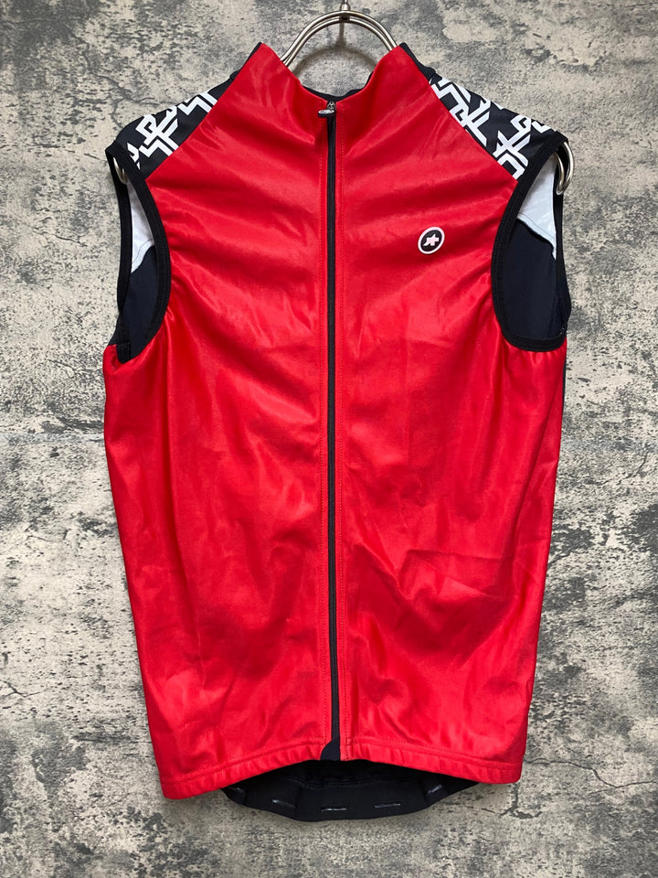 KB490 アソス ASSOS MILLE GT Spring Fall Vest C2 サイクルベスト ジレ 赤 M