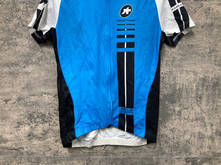 JQ966 アソス ASSOS SS.MILLE 半袖 サイクルジャージ ターコイズ S
