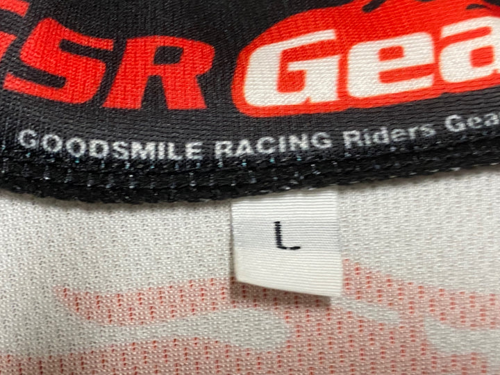 KH195 GSR Gear 半袖 サイクルジャージ 白 青 L レーシングミク 2017Ver.