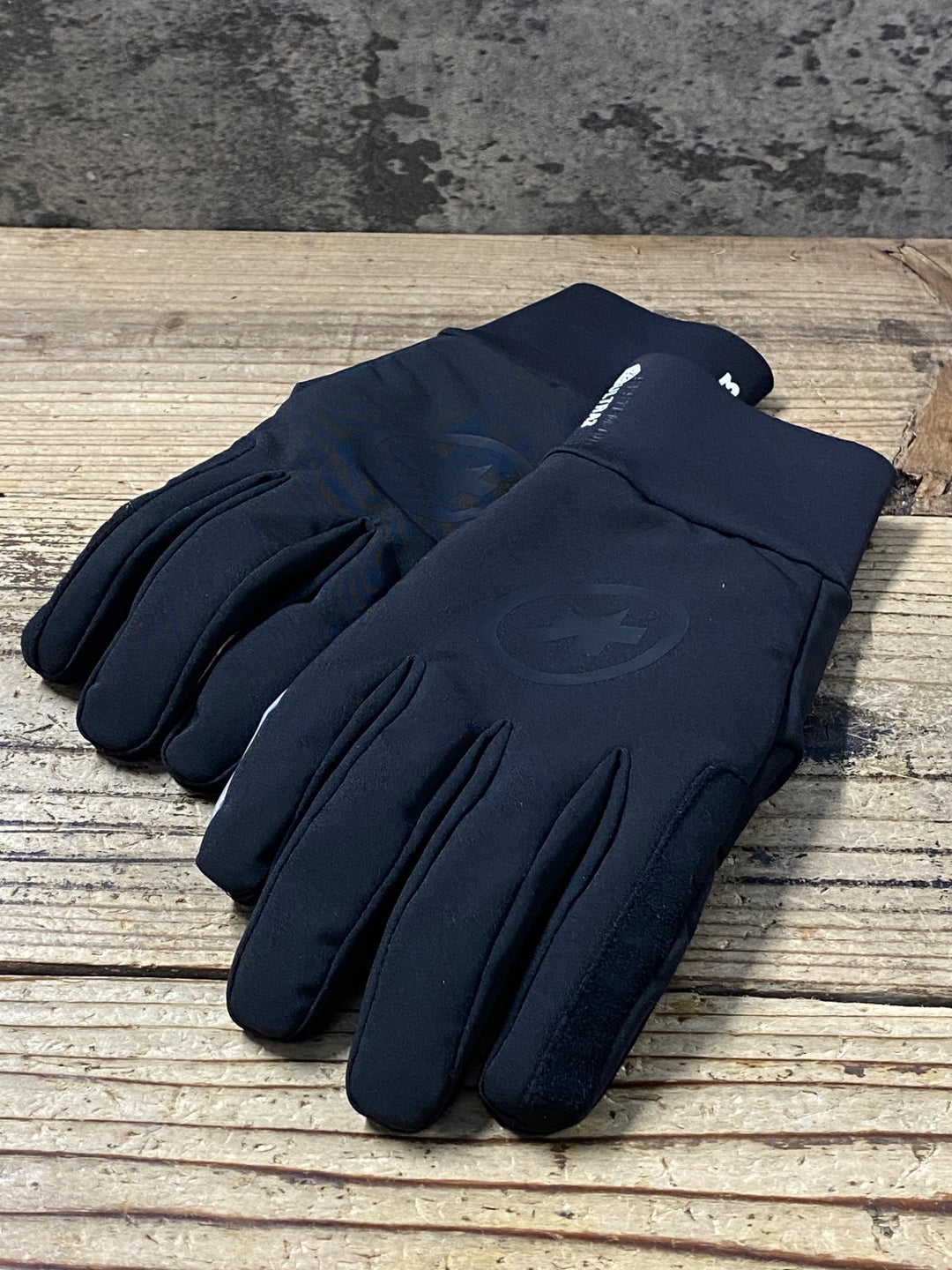 KQ175 アソス ASSOS CLIMA CODE 3/3 ULTRAZ WINTER GLOVE 長指 グローブ 黒 M 裏起毛