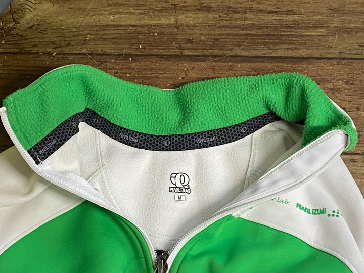 JV931 パールイズミ PEARL iZUMi 長袖 サイクルジャージ 緑 M 裏起毛