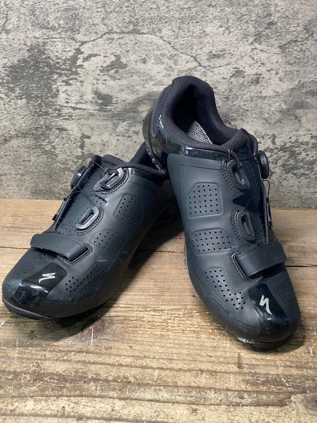 IX611 スペシャライズド SPECIALIZED エキスパート EXPERT RD ビンディングシューズ EU42.5 黒 3穴 シューグー補修跡