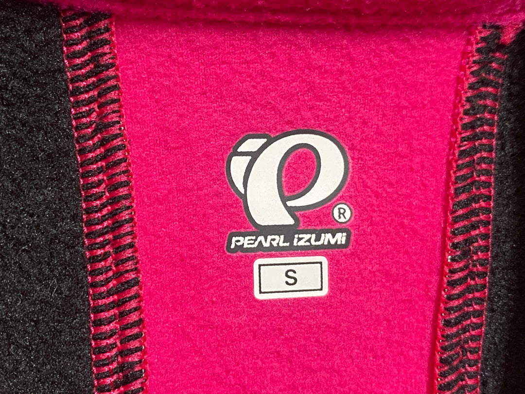 KA052 パールイズミ PEARL iZUMi 長袖 ソフトシェル サイクルジャケット 黒 ピンク S 裏起毛 レディース WINDBREAK