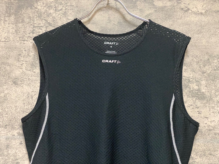 KD944 クラフト CRAFT ノースリーブ ベースレイヤー 黒 M