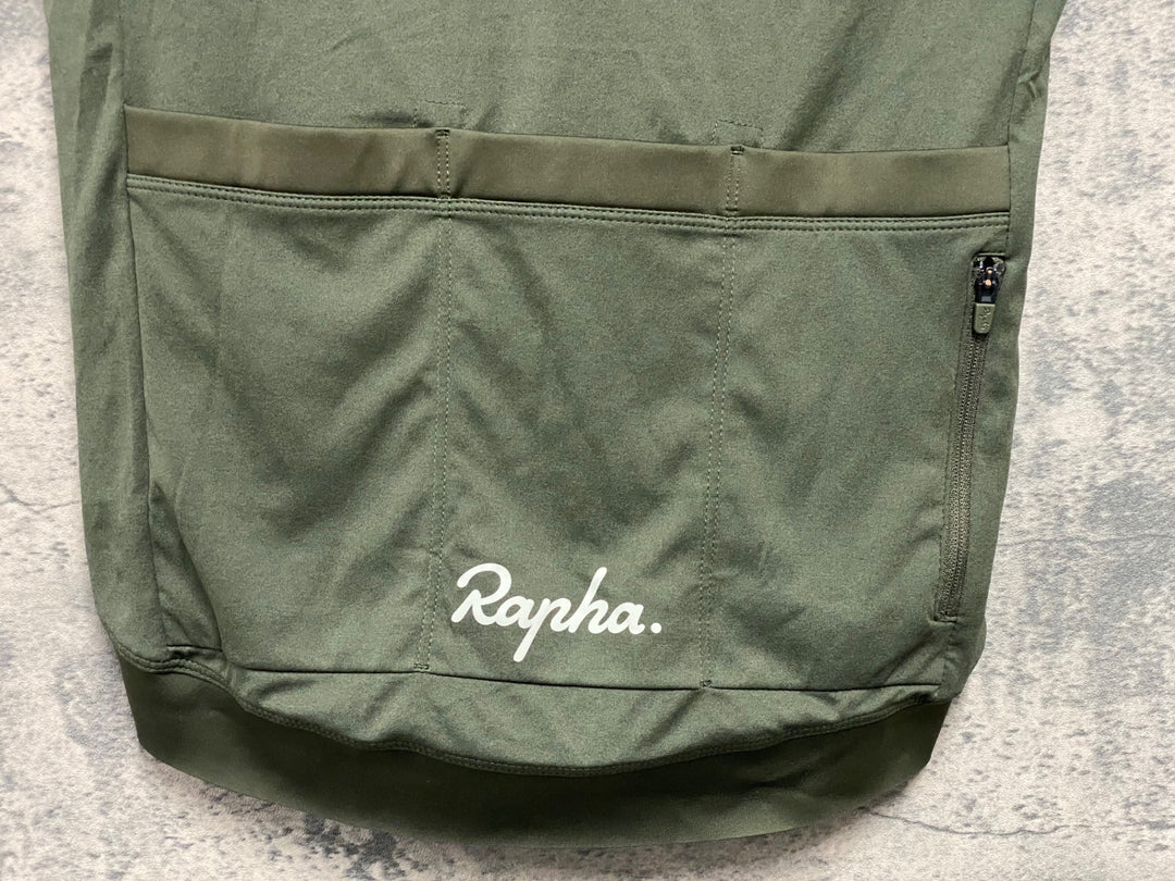 JJ321 ラファ Rapha CORE JERSEY 半袖サイクルジャージ 濃緑 S