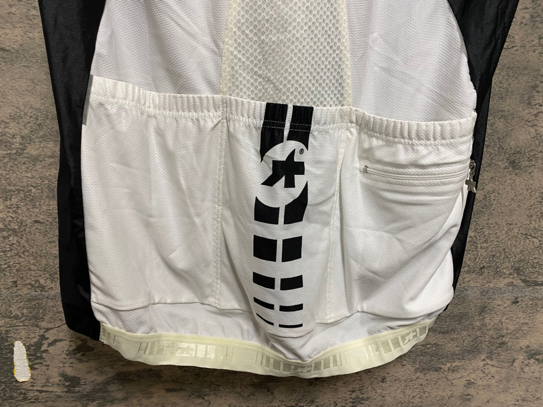 KP854 アソス ASSOS MILLE 半袖 サイクルジャージ 黒 白 L