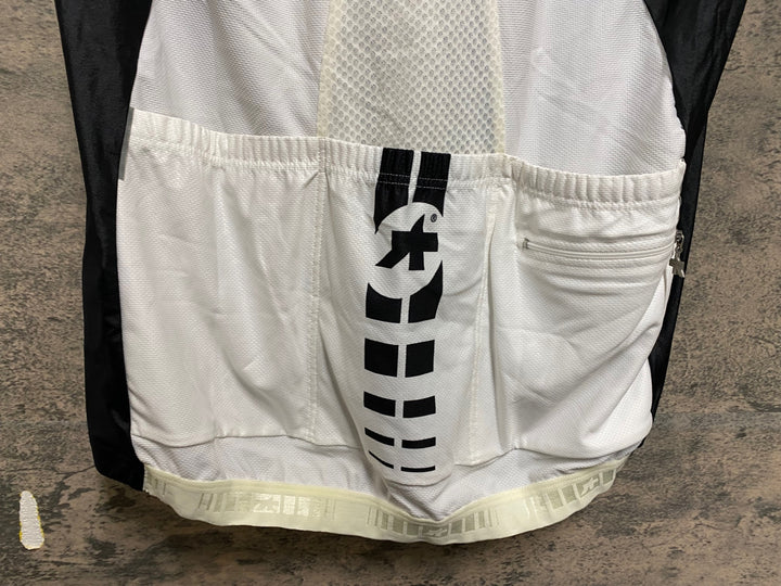 KP854 アソス ASSOS MILLE 半袖 サイクルジャージ 黒 白 L