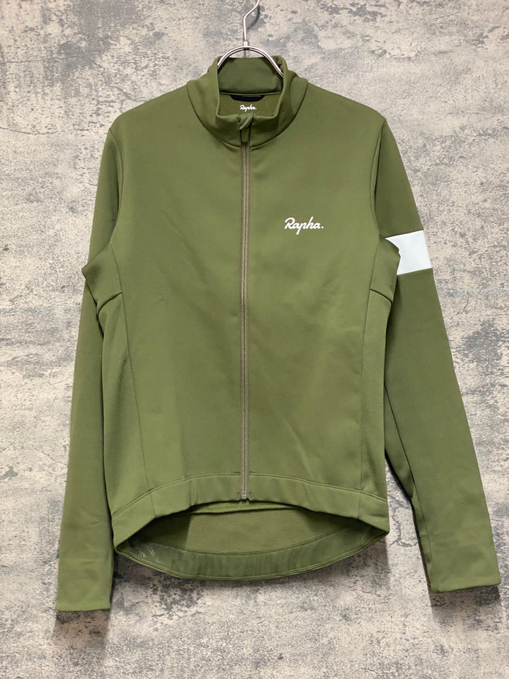 JN474 ラファ rapha MEN’S CORE WINTER JACKET 長袖サイクルジャケット M カーキ 裏起毛