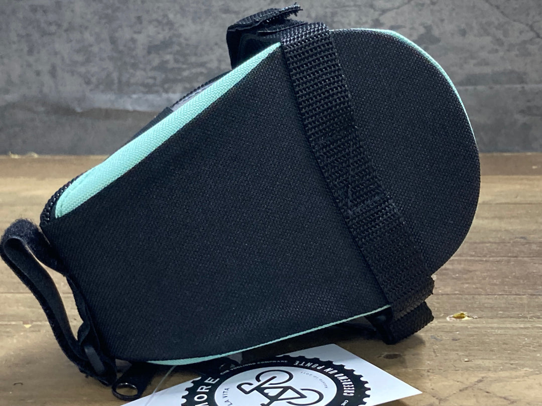 KL114 ビアンキ BIANCHI サドルバッグ 黒 チェレステ