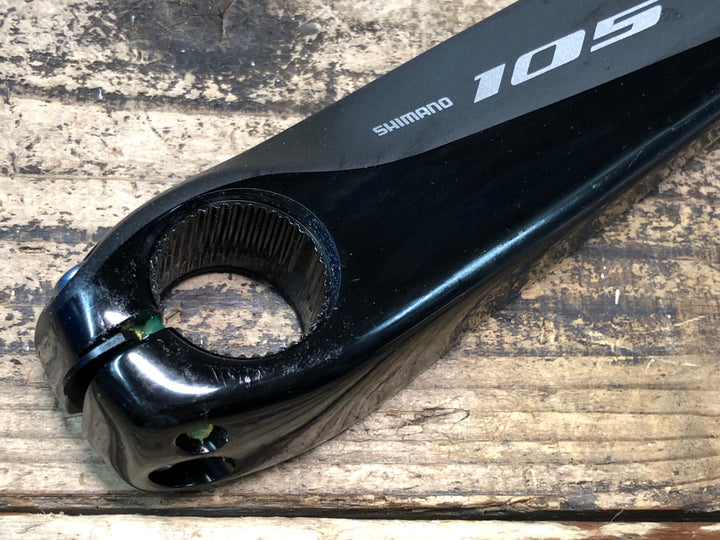 JR628 シマノ SHIMANO 105 FC-R7000 クランクセット 黒 50/34T 160mm