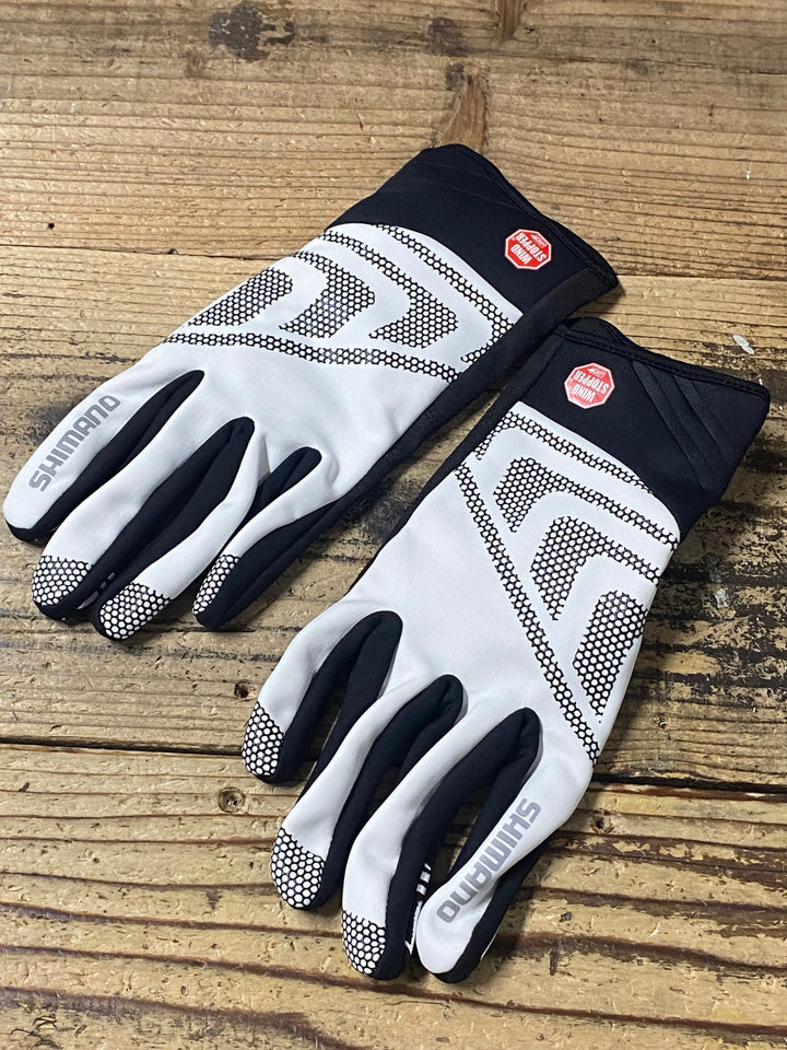 KI830 シマノ SHIMANO 長指 ウィンターグローブ 白 MEN'S L