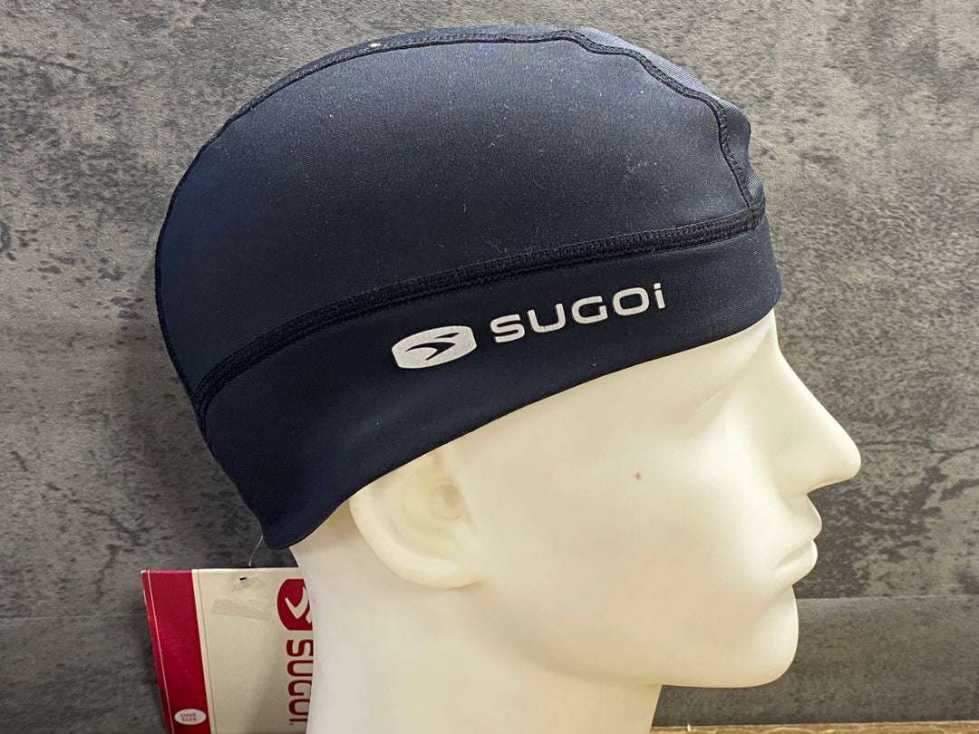 JV574 スゴイ SUGOi SubZero Skull CAP サイクルキャップ ビーニー 黒 ONESIZE 黒 裏起毛