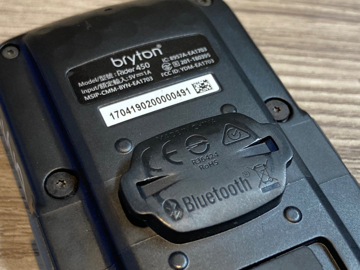 JU649 ブライトン bryton Rider 450 サイクルコンピューター スピード ケイデンス センサー付 動作確認済