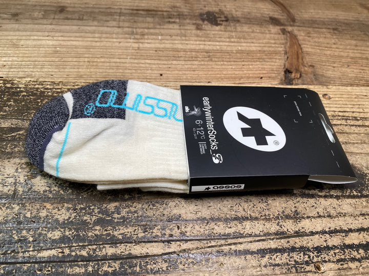 JQ170 アソス assos earlywinterSocks S7 サイクルソックス 白 2