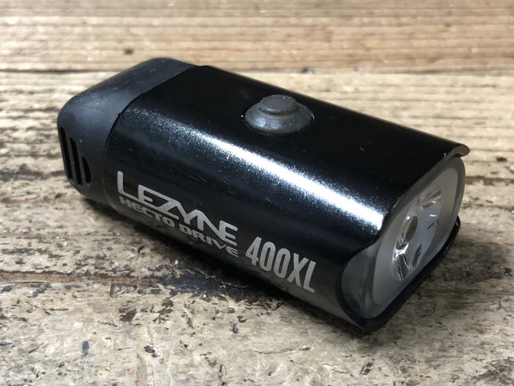 JY415 レザイン LEZYNE MICRO DRIVE 400XL フロントライト 点灯確認済 ※マウント欠品