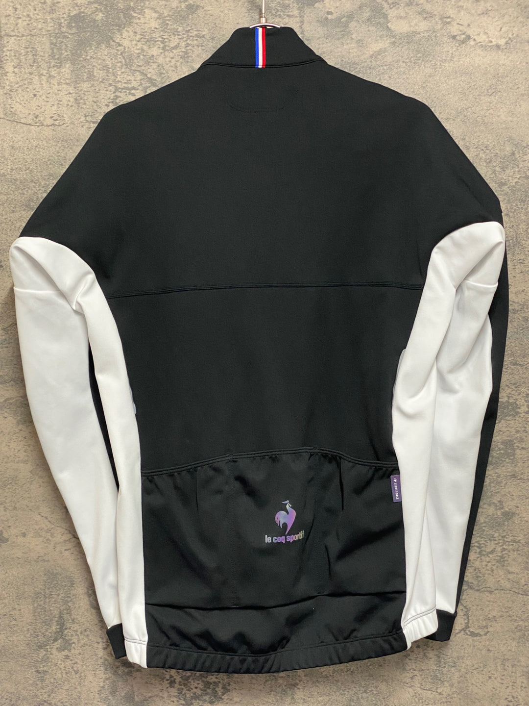 JP147 ルコックスポルティフ le coq sportif 長袖 サイクルジャージ 黒 赤 M 裏起毛