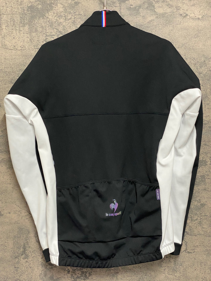 JP147 ルコックスポルティフ le coq sportif 長袖 サイクルジャージ 黒 赤 M 裏起毛