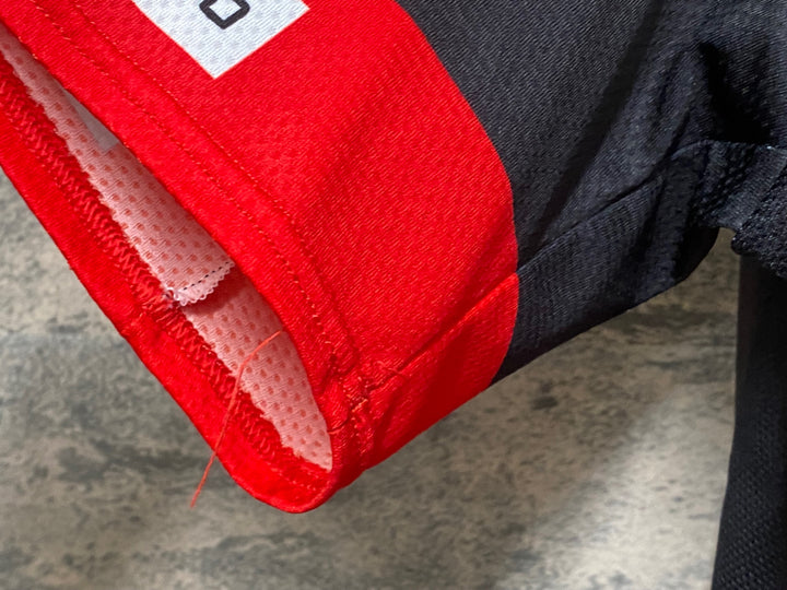 JN596 カステリ castelli 半袖サイクルジャージ 黒 3T XXXL ほつれあり