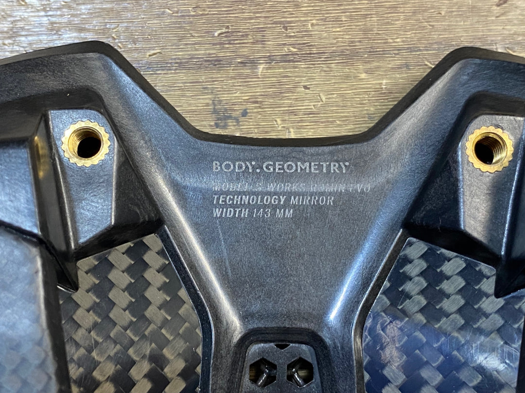 KH152 スペシャライズド SPECIALIZED エスワークス S-WORKS ROMIN EVO MIRROR サドル 黒 143mm カーボンレール